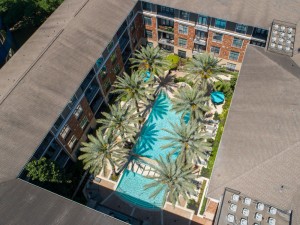 Two Bedroom Apartments in Houston, Texas - Aerial View of Community Pool 